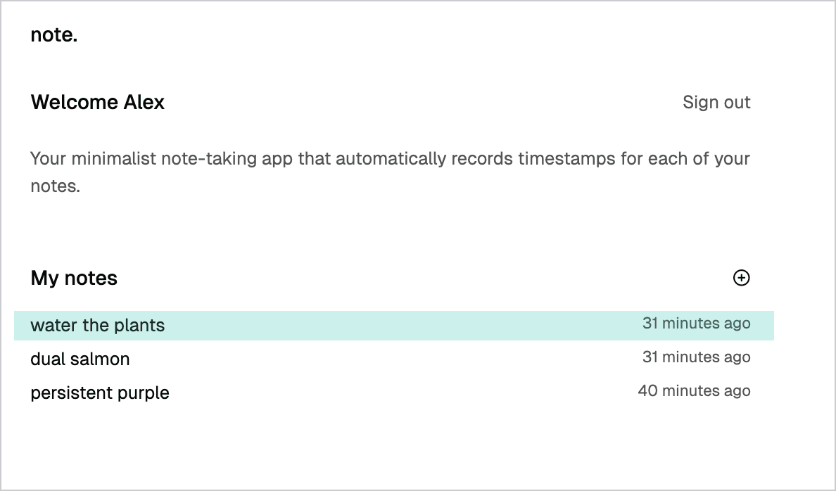Note title updated UI